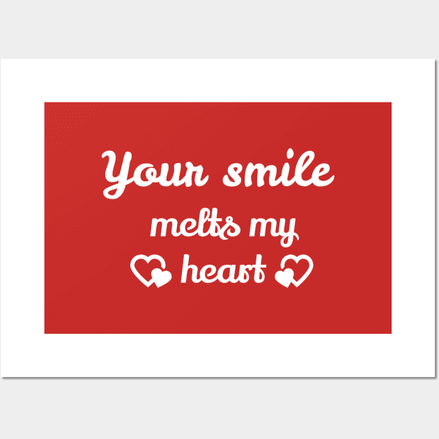 Your smile melts my heart Wall Art by Laddawanshop